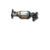 Side view of 2010-2011 Cadillac SRX 3.0L V6 Bank 1 Catalytic Converter